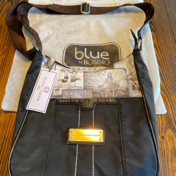 NWT Bosisio Parini Black Italy Design Shoulder/Crossbody Bag Purse Handbag - Picture 8 of 15